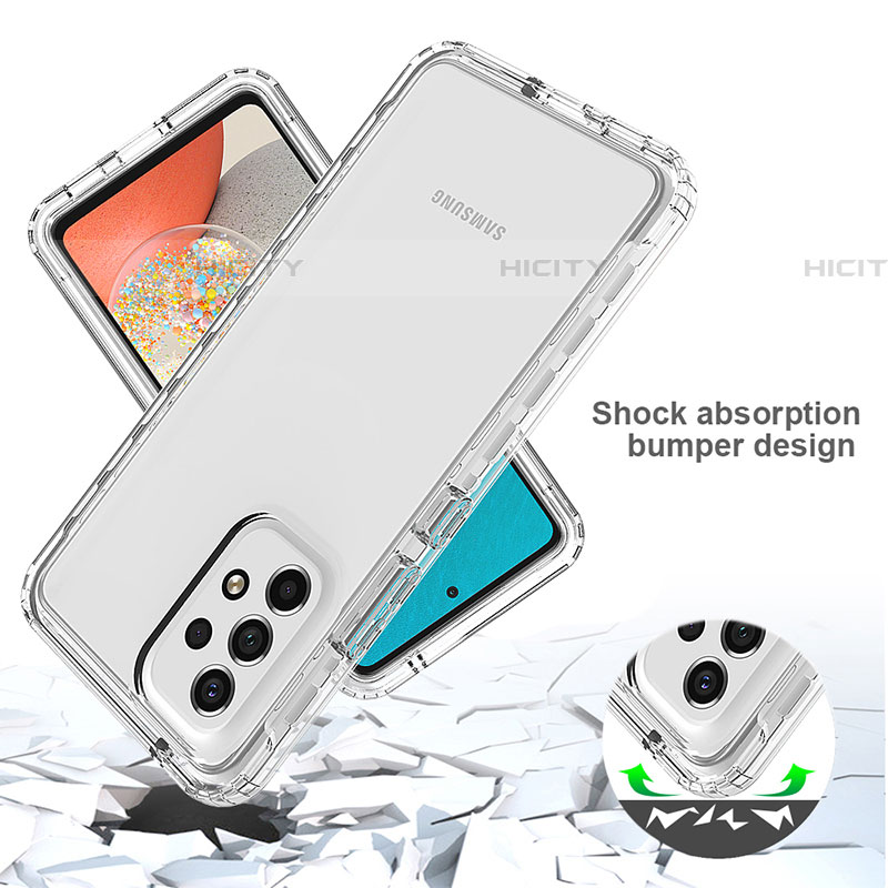 Silikon Hülle Handyhülle Ultra Dünn Flexible Schutzhülle Tasche Transparent Vorder und Rückseite 360 Grad Ganzkörper Farbverlauf für Samsung Galaxy A53 5G