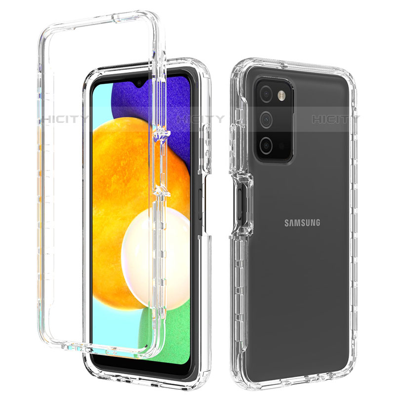 Silikon Hülle Handyhülle Ultra Dünn Flexible Schutzhülle Tasche Transparent Vorder und Rückseite 360 Grad Ganzkörper Farbverlauf für Samsung Galaxy M02s