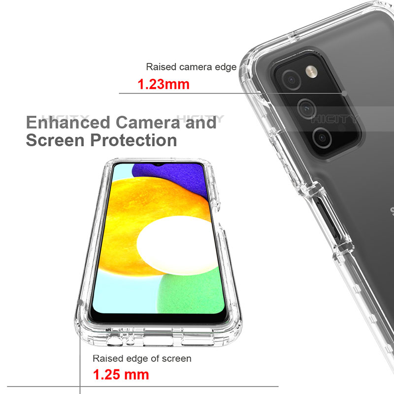 Silikon Hülle Handyhülle Ultra Dünn Flexible Schutzhülle Tasche Transparent Vorder und Rückseite 360 Grad Ganzkörper Farbverlauf für Samsung Galaxy M02s