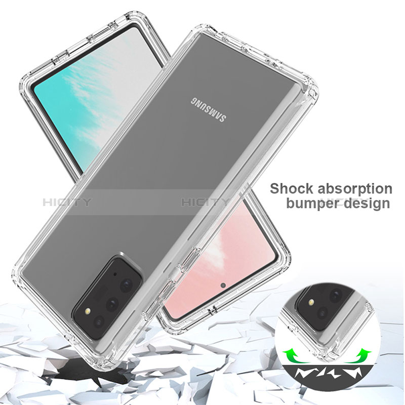 Silikon Hülle Handyhülle Ultra Dünn Flexible Schutzhülle Tasche Transparent Vorder und Rückseite 360 Grad Ganzkörper Farbverlauf für Samsung Galaxy Note 20 5G