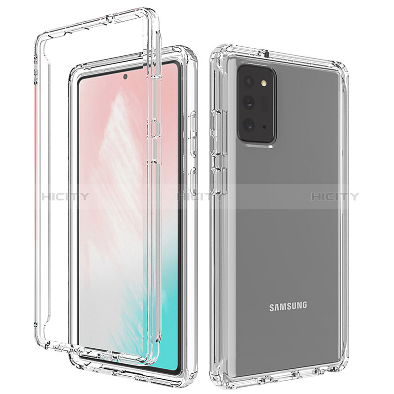 Silikon Hülle Handyhülle Ultra Dünn Flexible Schutzhülle Tasche Transparent Vorder und Rückseite 360 Grad Ganzkörper Farbverlauf für Samsung Galaxy Note 20 5G