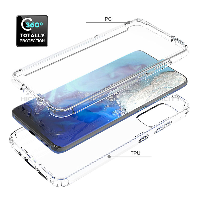 Silikon Hülle Handyhülle Ultra Dünn Flexible Schutzhülle Tasche Transparent Vorder und Rückseite 360 Grad Ganzkörper Farbverlauf für Samsung Galaxy S20