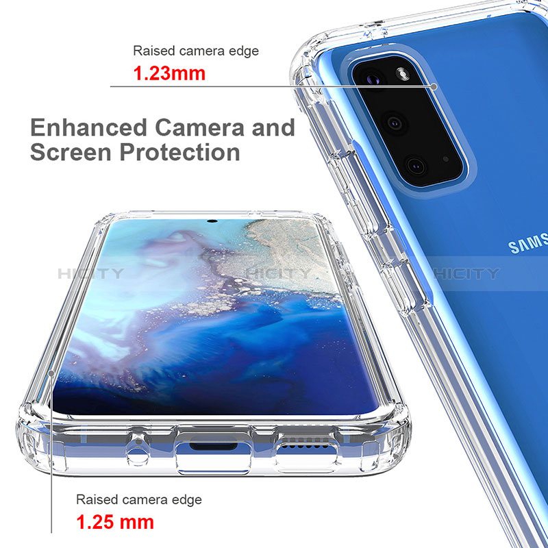 Silikon Hülle Handyhülle Ultra Dünn Flexible Schutzhülle Tasche Transparent Vorder und Rückseite 360 Grad Ganzkörper Farbverlauf für Samsung Galaxy S20 5G