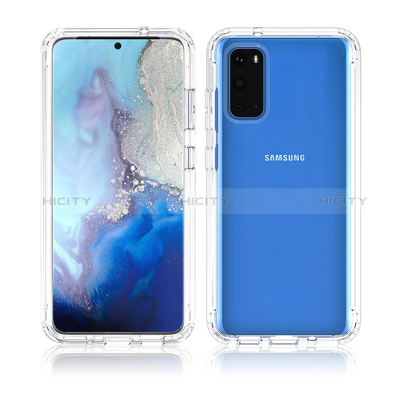 Silikon Hülle Handyhülle Ultra Dünn Flexible Schutzhülle Tasche Transparent Vorder und Rückseite 360 Grad Ganzkörper Farbverlauf für Samsung Galaxy S20 5G