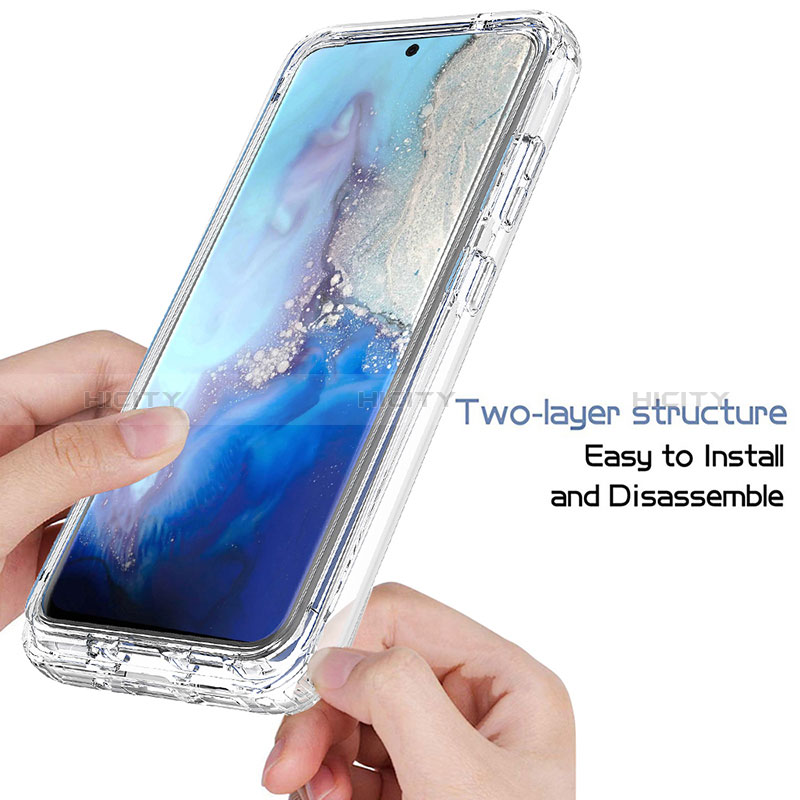 Silikon Hülle Handyhülle Ultra Dünn Flexible Schutzhülle Tasche Transparent Vorder und Rückseite 360 Grad Ganzkörper Farbverlauf für Samsung Galaxy S20 5G