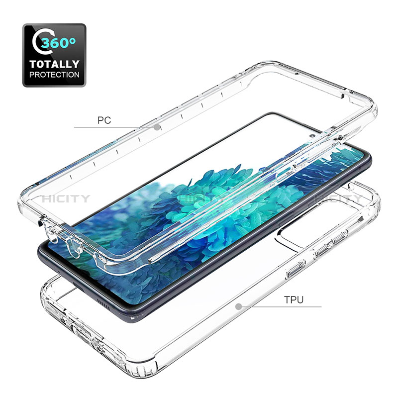 Silikon Hülle Handyhülle Ultra Dünn Flexible Schutzhülle Tasche Transparent Vorder und Rückseite 360 Grad Ganzkörper Farbverlauf für Samsung Galaxy S20 FE (2022) 5G