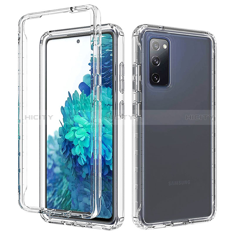 Silikon Hülle Handyhülle Ultra Dünn Flexible Schutzhülle Tasche Transparent Vorder und Rückseite 360 Grad Ganzkörper Farbverlauf für Samsung Galaxy S20 FE 4G