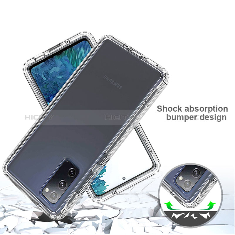 Silikon Hülle Handyhülle Ultra Dünn Flexible Schutzhülle Tasche Transparent Vorder und Rückseite 360 Grad Ganzkörper Farbverlauf für Samsung Galaxy S20 FE 4G groß