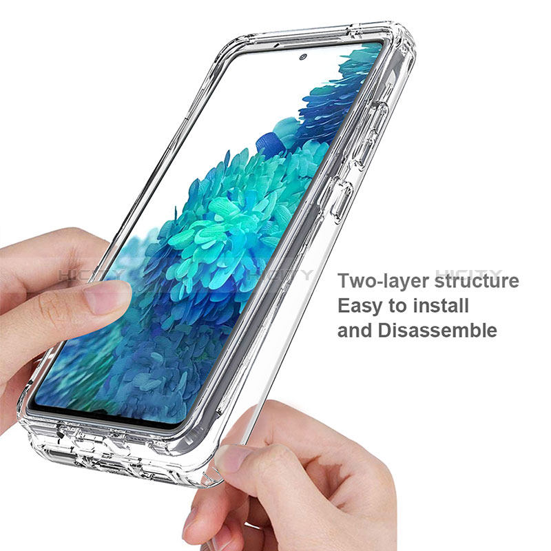 Silikon Hülle Handyhülle Ultra Dünn Flexible Schutzhülle Tasche Transparent Vorder und Rückseite 360 Grad Ganzkörper Farbverlauf für Samsung Galaxy S20 Lite 5G