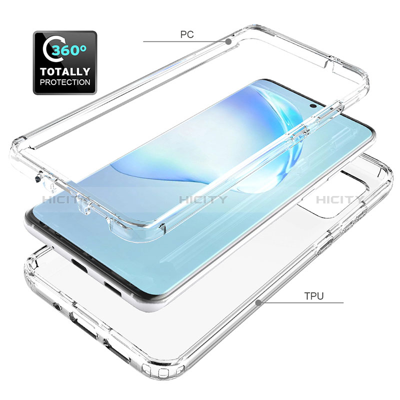 Silikon Hülle Handyhülle Ultra Dünn Flexible Schutzhülle Tasche Transparent Vorder und Rückseite 360 Grad Ganzkörper Farbverlauf für Samsung Galaxy S20 Plus 5G