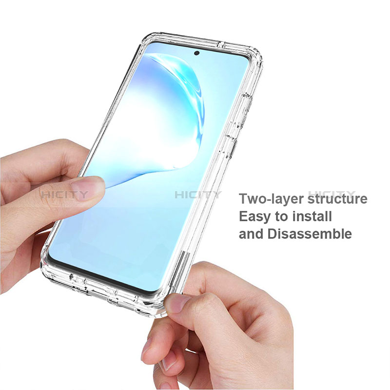 Silikon Hülle Handyhülle Ultra Dünn Flexible Schutzhülle Tasche Transparent Vorder und Rückseite 360 Grad Ganzkörper Farbverlauf für Samsung Galaxy S20 Plus 5G