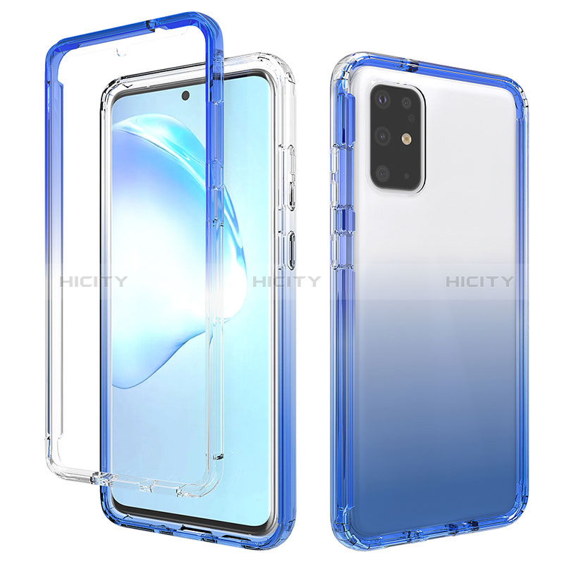 Silikon Hülle Handyhülle Ultra Dünn Flexible Schutzhülle Tasche Transparent Vorder und Rückseite 360 Grad Ganzkörper Farbverlauf für Samsung Galaxy S20 Plus 5G