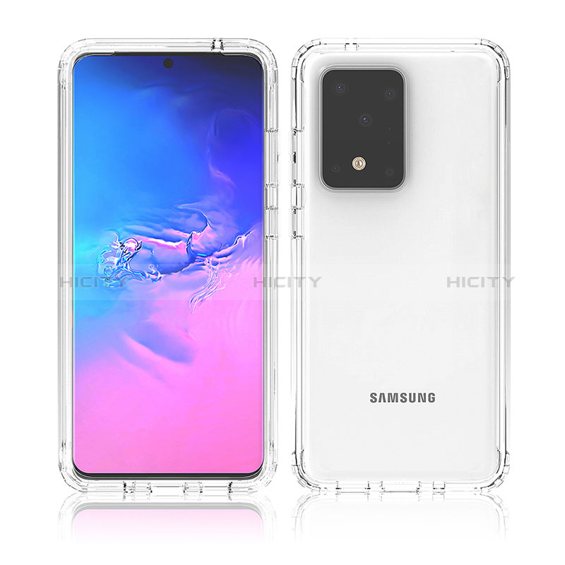 Silikon Hülle Handyhülle Ultra Dünn Flexible Schutzhülle Tasche Transparent Vorder und Rückseite 360 Grad Ganzkörper Farbverlauf für Samsung Galaxy S20 Ultra 5G