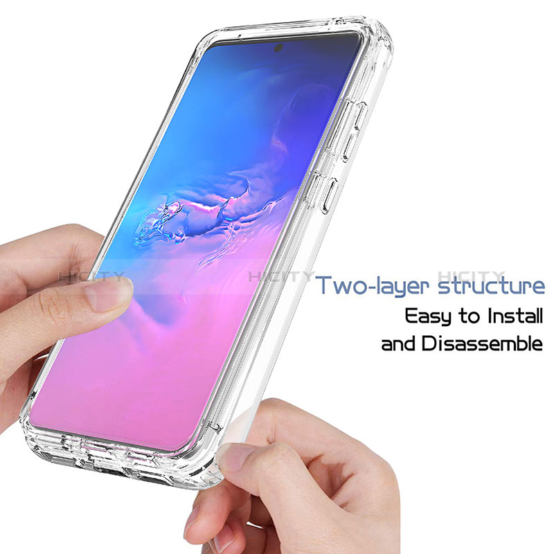 Silikon Hülle Handyhülle Ultra Dünn Flexible Schutzhülle Tasche Transparent Vorder und Rückseite 360 Grad Ganzkörper Farbverlauf für Samsung Galaxy S20 Ultra 5G