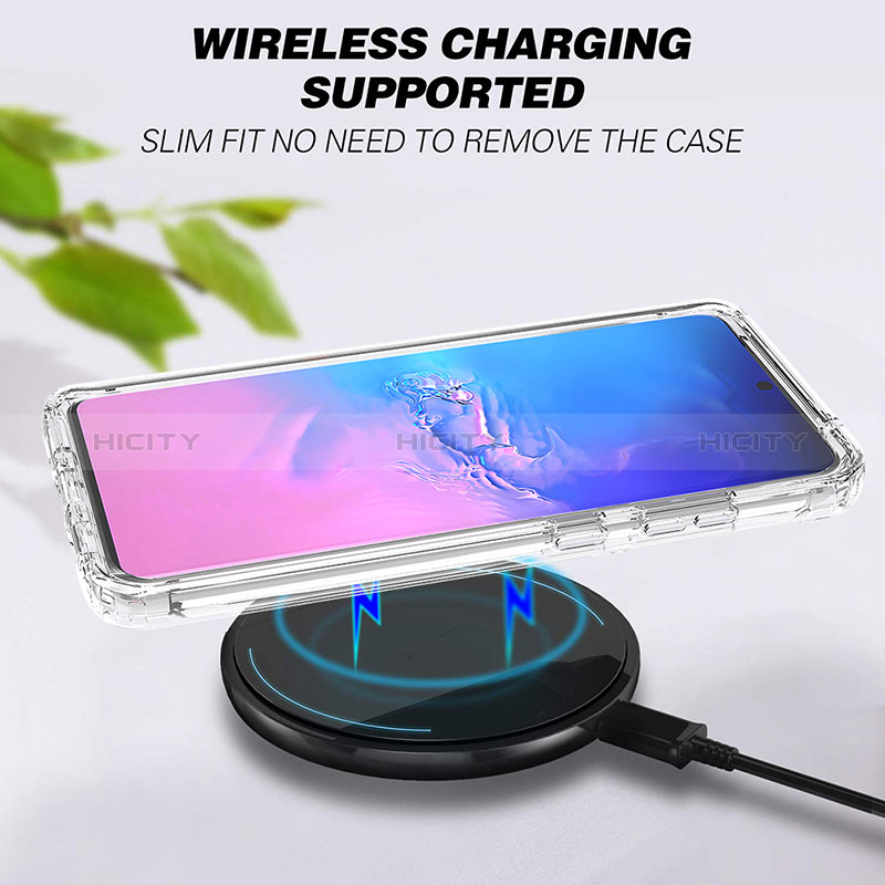 Silikon Hülle Handyhülle Ultra Dünn Flexible Schutzhülle Tasche Transparent Vorder und Rückseite 360 Grad Ganzkörper Farbverlauf für Samsung Galaxy S20 Ultra 5G