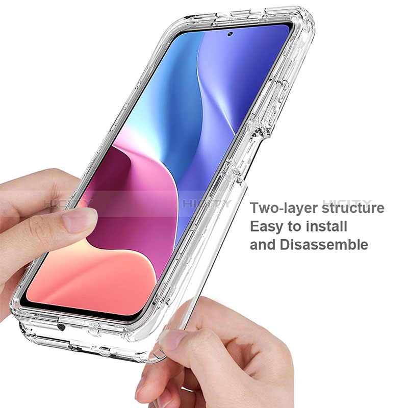 Silikon Hülle Handyhülle Ultra Dünn Flexible Schutzhülle Tasche Transparent Vorder und Rückseite 360 Grad Ganzkörper Farbverlauf für Xiaomi Mi 11X 5G