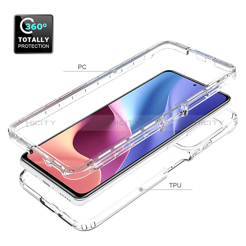 Silikon Hülle Handyhülle Ultra Dünn Flexible Schutzhülle Tasche Transparent Vorder und Rückseite 360 Grad Ganzkörper Farbverlauf für Xiaomi Mi 11X Pro 5G groß