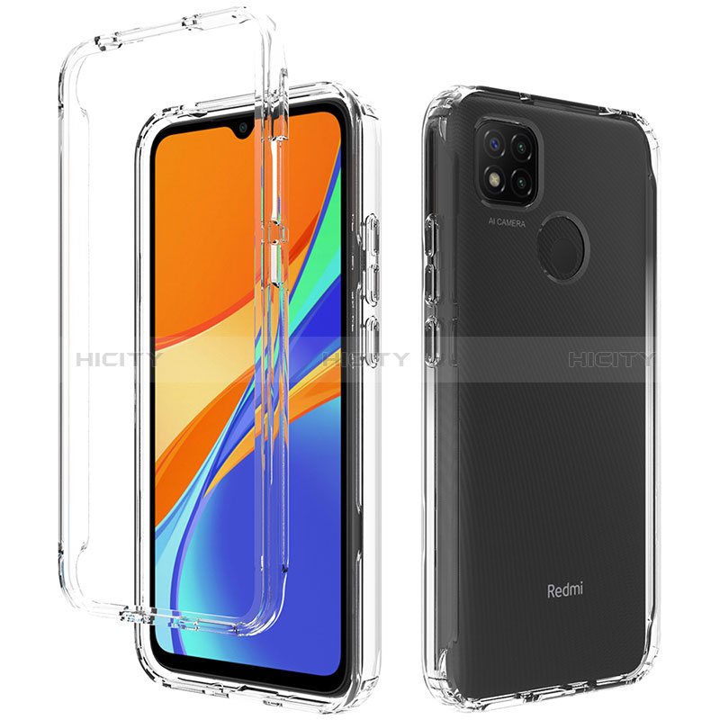 Silikon Hülle Handyhülle Ultra Dünn Flexible Schutzhülle Tasche Transparent Vorder und Rückseite 360 Grad Ganzkörper Farbverlauf für Xiaomi Redmi 10A 4G Klar Plus