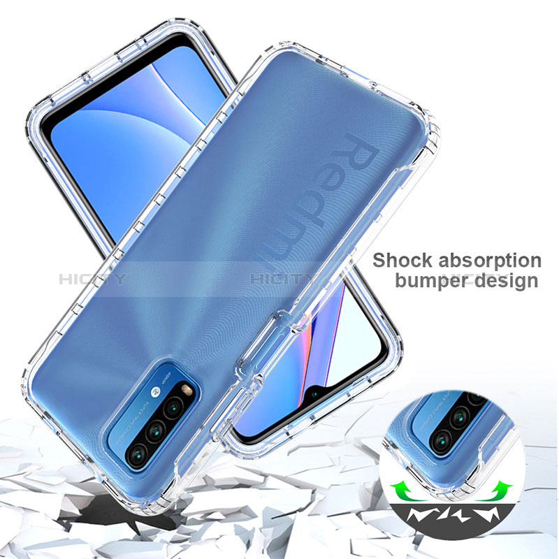 Silikon Hülle Handyhülle Ultra Dünn Flexible Schutzhülle Tasche Transparent Vorder und Rückseite 360 Grad Ganzkörper Farbverlauf für Xiaomi Redmi 9 Power