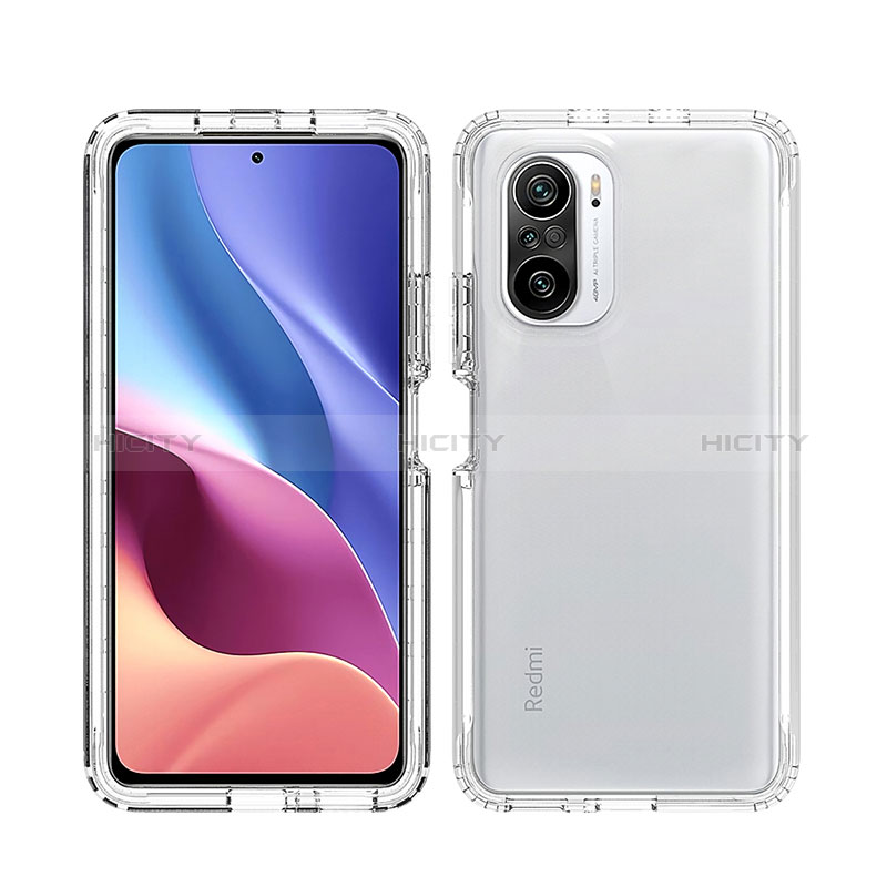 Silikon Hülle Handyhülle Ultra Dünn Flexible Schutzhülle Tasche Transparent Vorder und Rückseite 360 Grad Ganzkörper Farbverlauf für Xiaomi Redmi K40 Pro+ Plus 5G groß