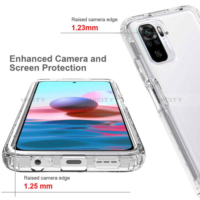 Silikon Hülle Handyhülle Ultra Dünn Flexible Schutzhülle Tasche Transparent Vorder und Rückseite 360 Grad Ganzkörper Farbverlauf für Xiaomi Redmi Note 11 SE India 4G