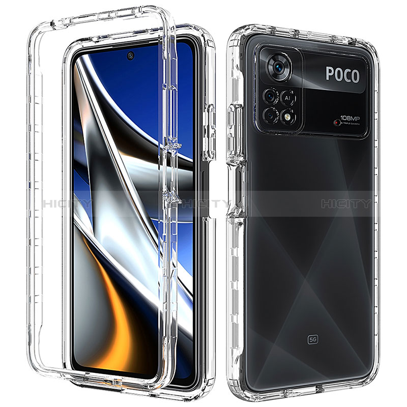 Silikon Hülle Handyhülle Ultra Dünn Flexible Schutzhülle Tasche Transparent Vorder und Rückseite 360 Grad Ganzkörper Farbverlauf für Xiaomi Redmi Note 11E Pro 5G