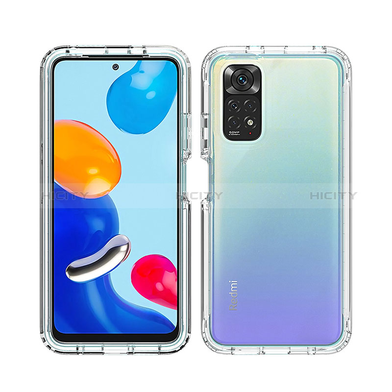 Silikon Hülle Handyhülle Ultra Dünn Flexible Schutzhülle Tasche Transparent Vorder und Rückseite 360 Grad Ganzkörper Farbverlauf für Xiaomi Redmi Note 12 Pro 4G