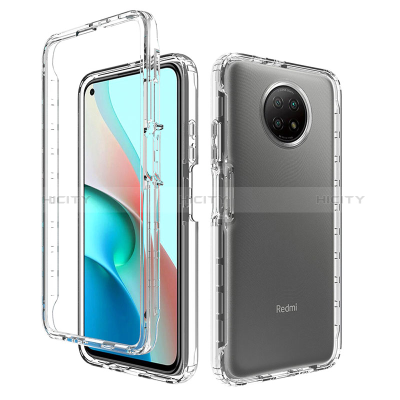 Silikon Hülle Handyhülle Ultra Dünn Flexible Schutzhülle Tasche Transparent Vorder und Rückseite 360 Grad Ganzkörper Farbverlauf für Xiaomi Redmi Note 9 5G