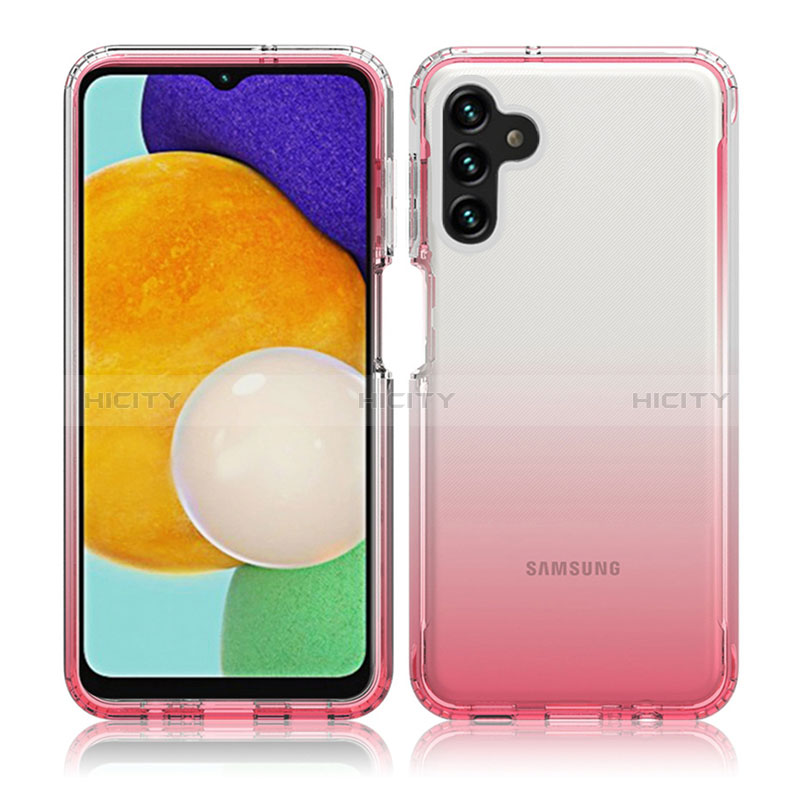 Silikon Hülle Handyhülle Ultra Dünn Flexible Schutzhülle Tasche Transparent Vorder und Rückseite 360 Grad Ganzkörper Farbverlauf JX1 für Samsung Galaxy A04s