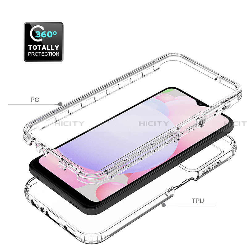 Silikon Hülle Handyhülle Ultra Dünn Flexible Schutzhülle Tasche Transparent Vorder und Rückseite 360 Grad Ganzkörper Farbverlauf JX1 für Samsung Galaxy A13 4G