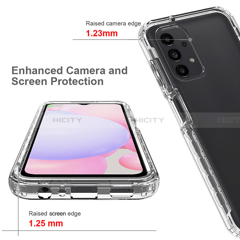 Silikon Hülle Handyhülle Ultra Dünn Flexible Schutzhülle Tasche Transparent Vorder und Rückseite 360 Grad Ganzkörper Farbverlauf JX1 für Samsung Galaxy A13 4G groß