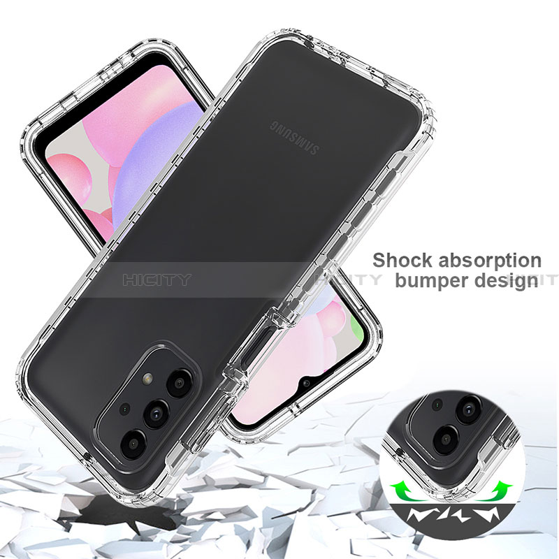 Silikon Hülle Handyhülle Ultra Dünn Flexible Schutzhülle Tasche Transparent Vorder und Rückseite 360 Grad Ganzkörper Farbverlauf JX1 für Samsung Galaxy A13 4G