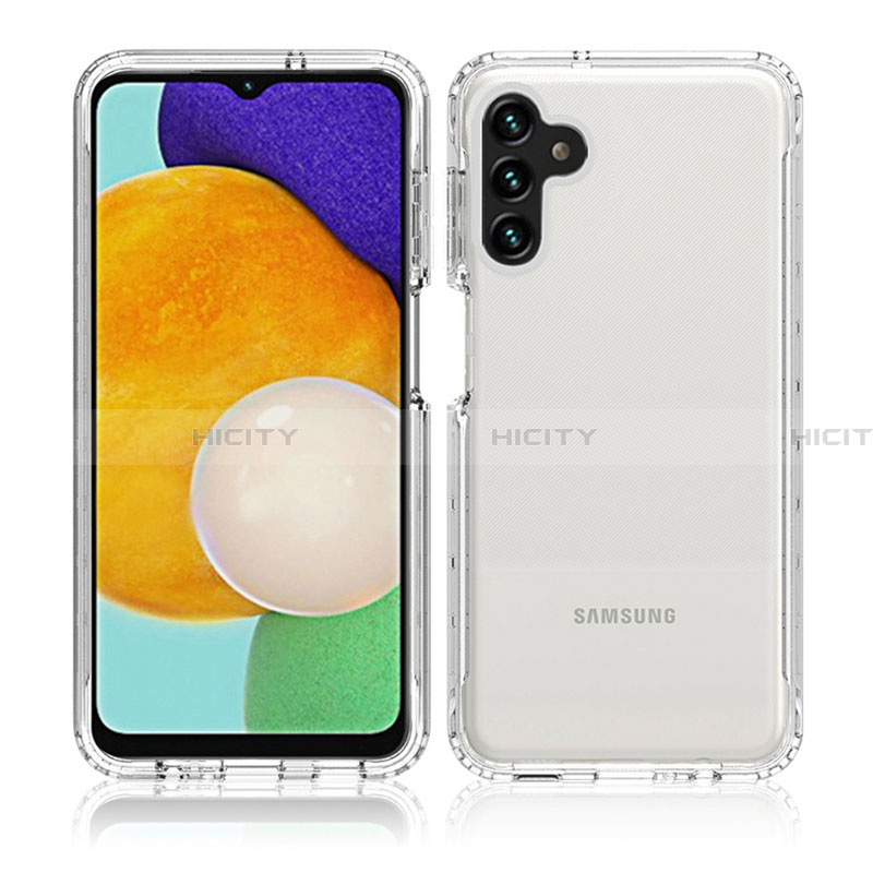 Silikon Hülle Handyhülle Ultra Dünn Flexible Schutzhülle Tasche Transparent Vorder und Rückseite 360 Grad Ganzkörper Farbverlauf JX1 für Samsung Galaxy A13 5G groß