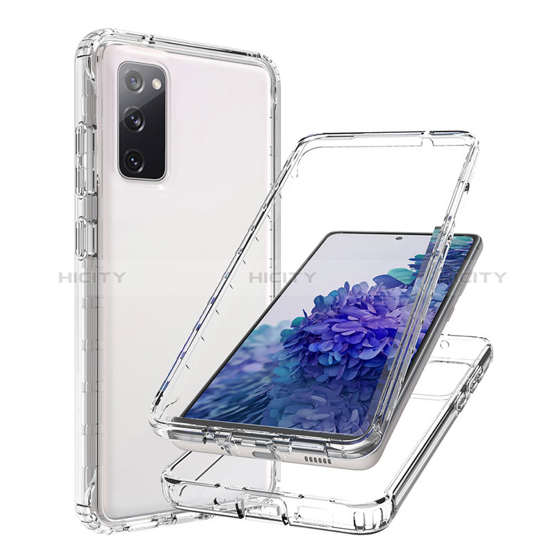 Silikon Hülle Handyhülle Ultra Dünn Flexible Schutzhülle Tasche Transparent Vorder und Rückseite 360 Grad Ganzkörper Farbverlauf JX1 für Samsung Galaxy S20 FE 4G groß