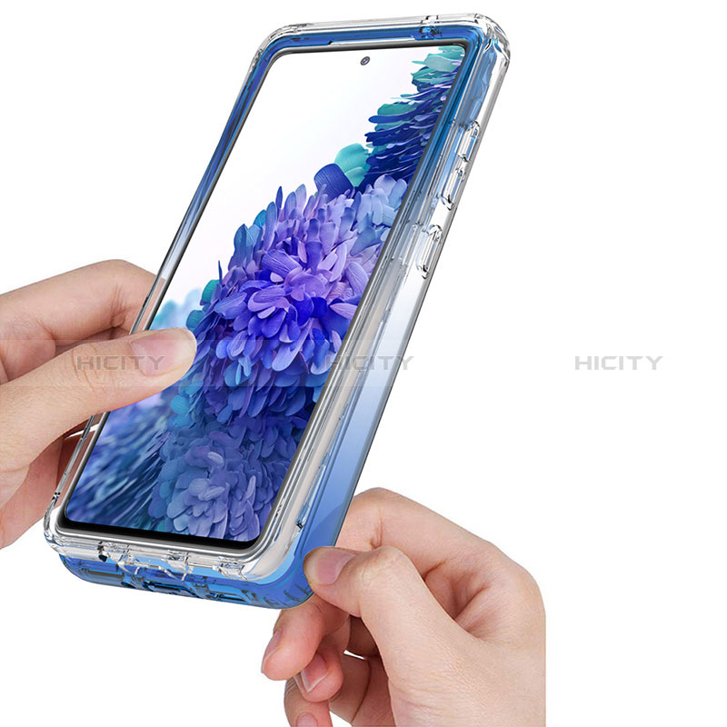 Silikon Hülle Handyhülle Ultra Dünn Flexible Schutzhülle Tasche Transparent Vorder und Rückseite 360 Grad Ganzkörper Farbverlauf JX1 für Samsung Galaxy S20 FE 4G groß