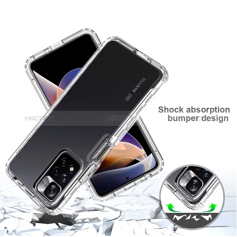 Silikon Hülle Handyhülle Ultra Dünn Flexible Schutzhülle Tasche Transparent Vorder und Rückseite 360 Grad Ganzkörper Farbverlauf JX1 für Xiaomi Poco X4 NFC groß