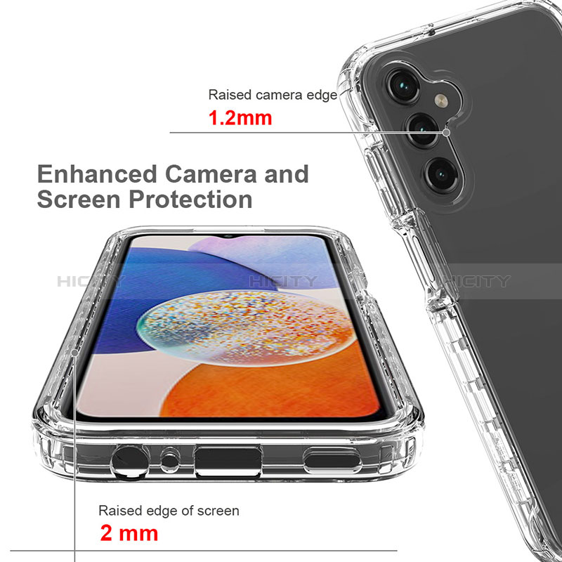 Silikon Hülle Handyhülle Ultra Dünn Flexible Schutzhülle Tasche Transparent Vorder und Rückseite 360 Grad Ganzkörper Farbverlauf ZJ1 für Samsung Galaxy A05s