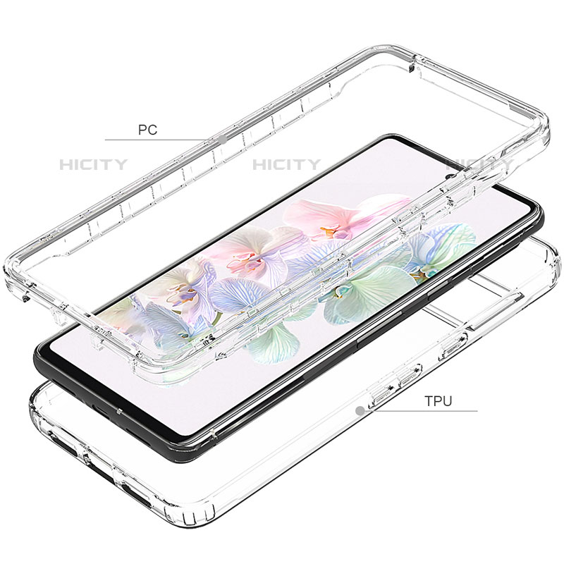 Silikon Hülle Handyhülle Ultra Dünn Flexible Schutzhülle Tasche Transparent Vorder und Rückseite 360 Grad Ganzkörper für Google Pixel 7 5G Klar