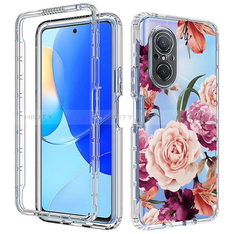 Silikon Hülle Handyhülle Ultra Dünn Flexible Schutzhülle Tasche Transparent Vorder und Rückseite 360 Grad Ganzkörper für Huawei Honor 50 SE 5G groß