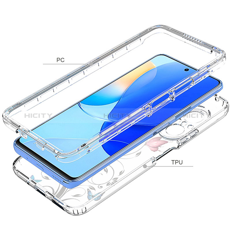 Silikon Hülle Handyhülle Ultra Dünn Flexible Schutzhülle Tasche Transparent Vorder und Rückseite 360 Grad Ganzkörper für Huawei Honor 50 SE 5G groß