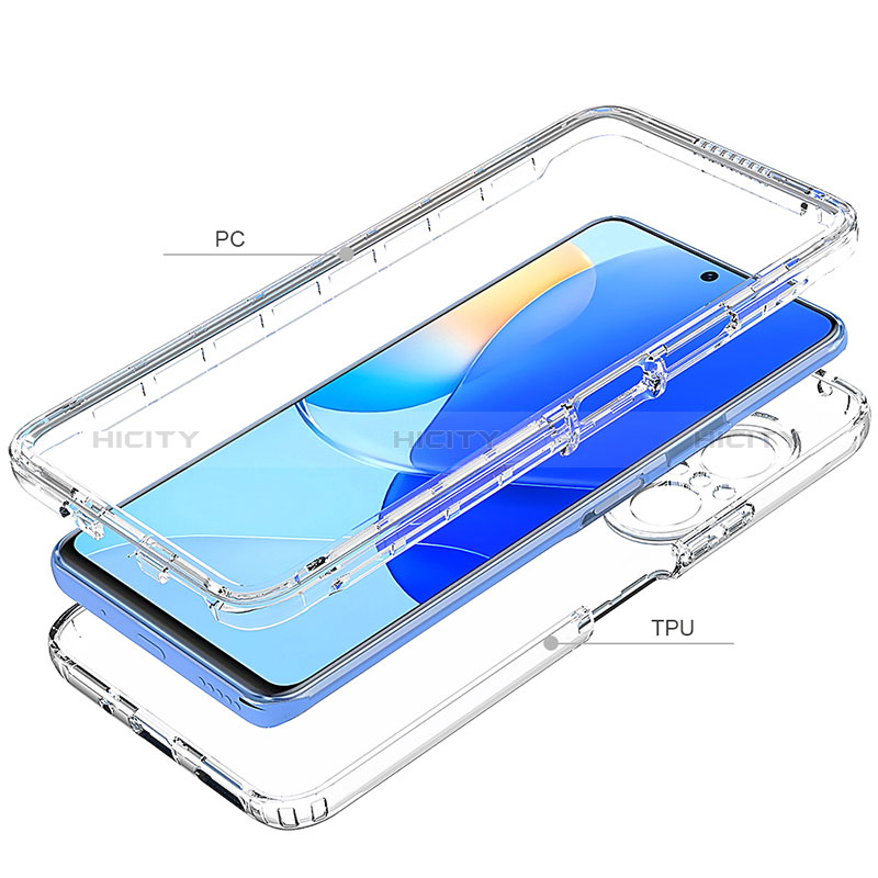 Silikon Hülle Handyhülle Ultra Dünn Flexible Schutzhülle Tasche Transparent Vorder und Rückseite 360 Grad Ganzkörper für Huawei Honor 50 SE 5G Klar