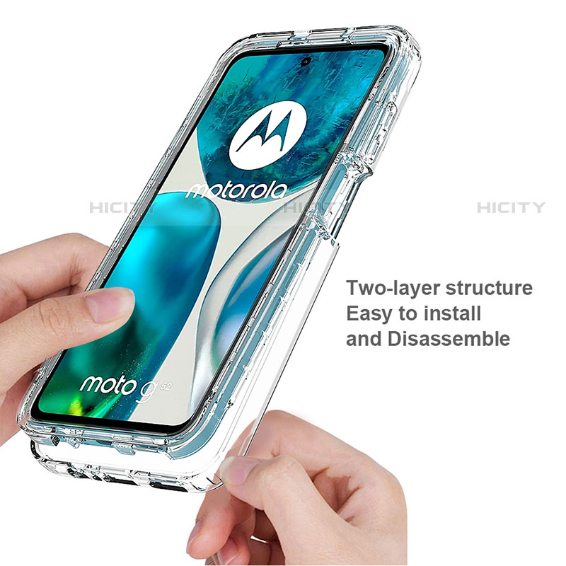 Silikon Hülle Handyhülle Ultra Dünn Flexible Schutzhülle Tasche Transparent Vorder und Rückseite 360 Grad Ganzkörper für Motorola Moto Edge (2022) 5G Klar