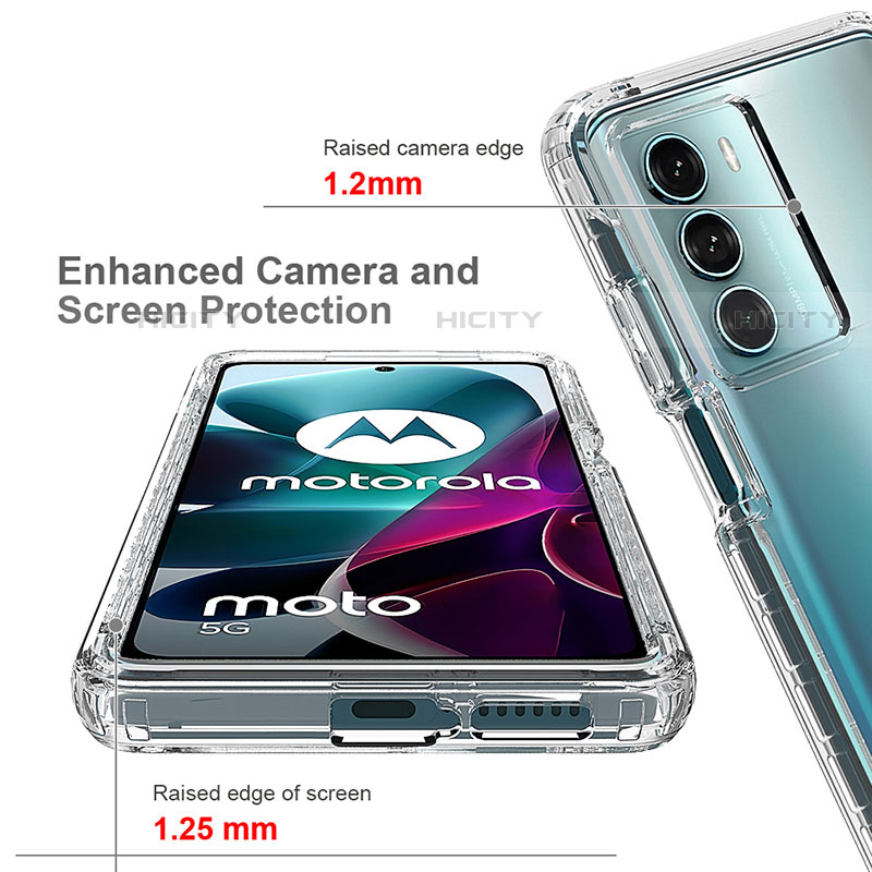 Silikon Hülle Handyhülle Ultra Dünn Flexible Schutzhülle Tasche Transparent Vorder und Rückseite 360 Grad Ganzkörper für Motorola Moto Edge S30 5G Klar groß