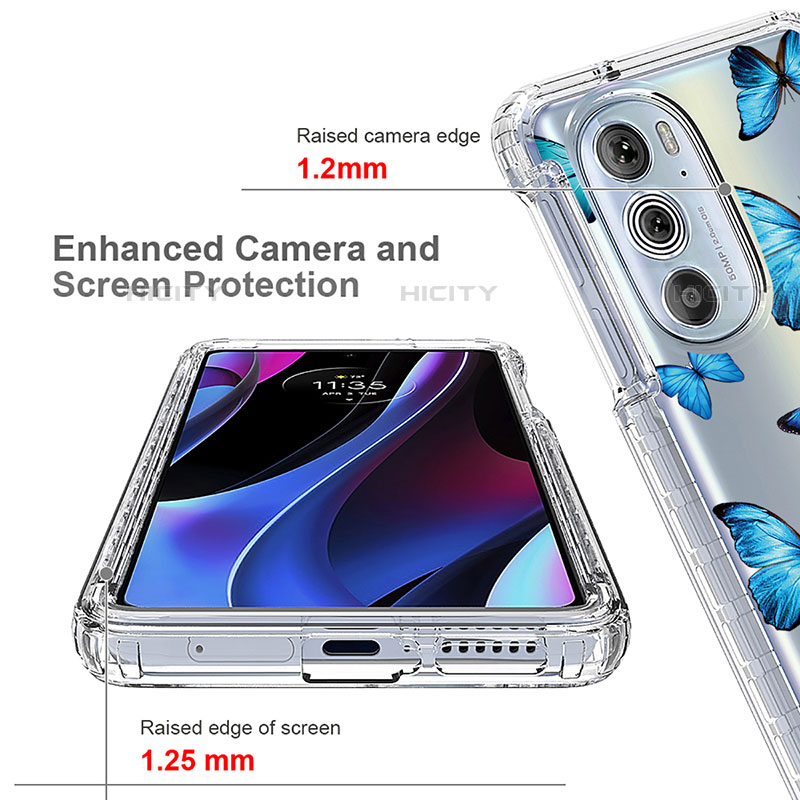 Silikon Hülle Handyhülle Ultra Dünn Flexible Schutzhülle Tasche Transparent Vorder und Rückseite 360 Grad Ganzkörper für Motorola Moto Edge X30 5G