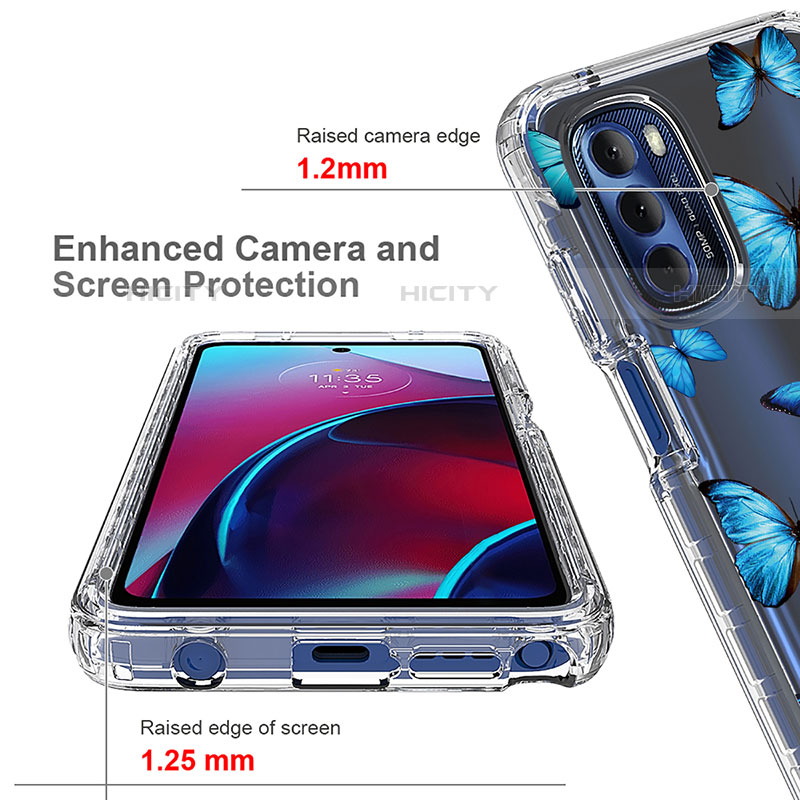 Silikon Hülle Handyhülle Ultra Dünn Flexible Schutzhülle Tasche Transparent Vorder und Rückseite 360 Grad Ganzkörper für Motorola Moto G Stylus (2022) 5G