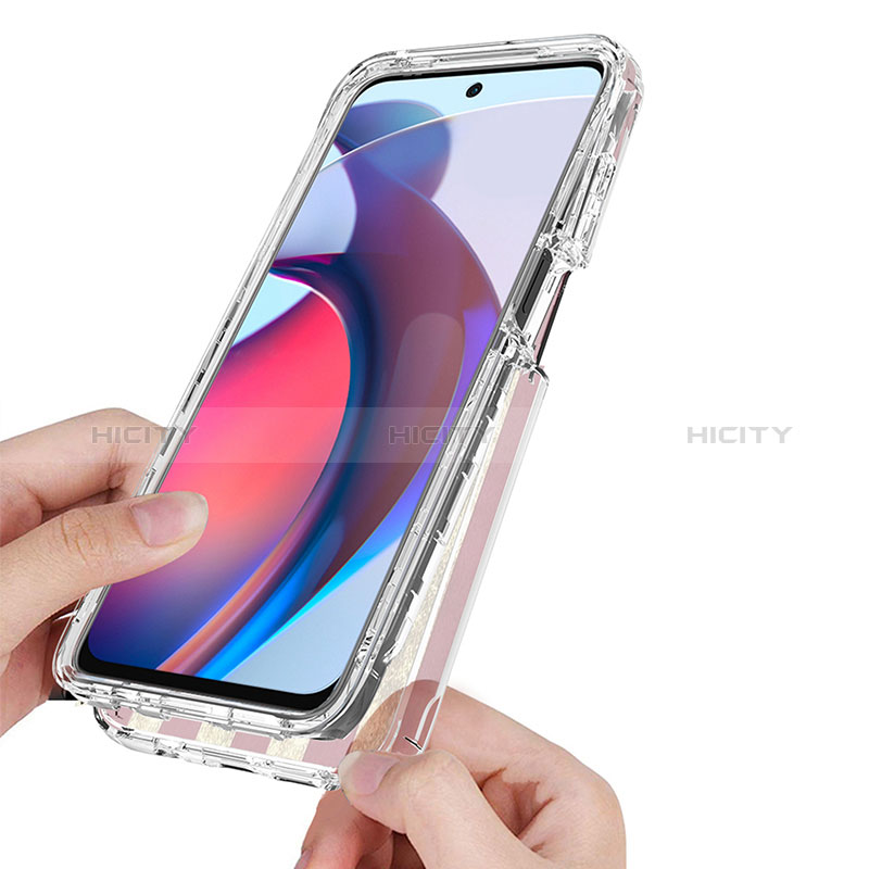 Silikon Hülle Handyhülle Ultra Dünn Flexible Schutzhülle Tasche Transparent Vorder und Rückseite 360 Grad Ganzkörper für Motorola Moto G Stylus (2023) 4G