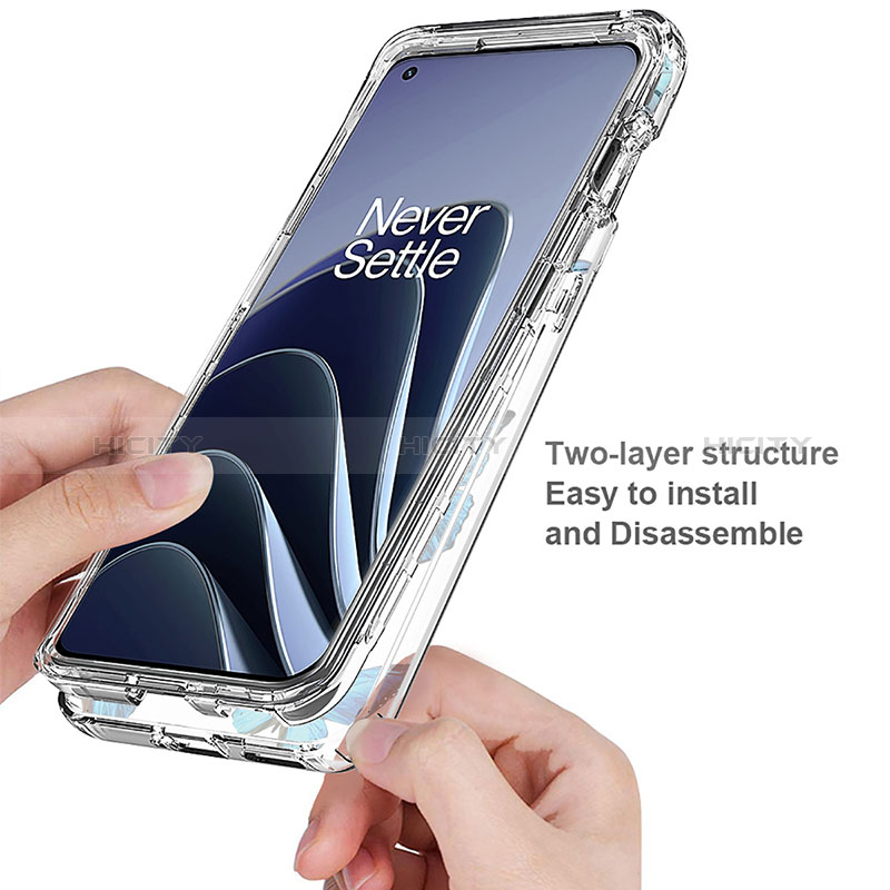 Silikon Hülle Handyhülle Ultra Dünn Flexible Schutzhülle Tasche Transparent Vorder und Rückseite 360 Grad Ganzkörper für OnePlus 10 Pro 5G