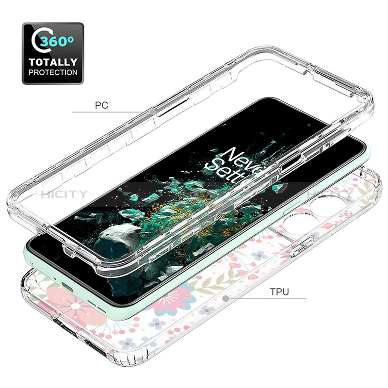 Silikon Hülle Handyhülle Ultra Dünn Flexible Schutzhülle Tasche Transparent Vorder und Rückseite 360 Grad Ganzkörper für OnePlus 10T 5G groß