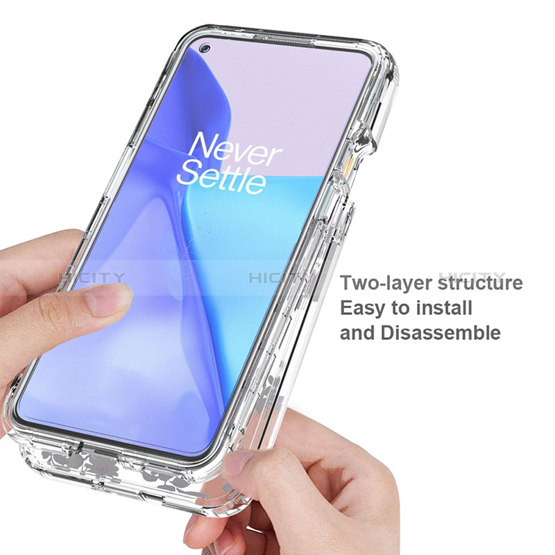 Silikon Hülle Handyhülle Ultra Dünn Flexible Schutzhülle Tasche Transparent Vorder und Rückseite 360 Grad Ganzkörper für OnePlus 9 5G