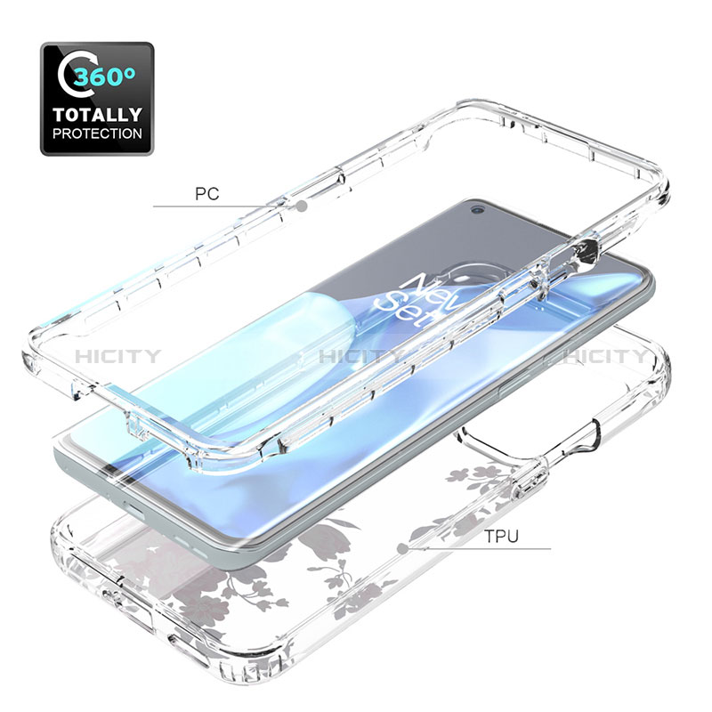 Silikon Hülle Handyhülle Ultra Dünn Flexible Schutzhülle Tasche Transparent Vorder und Rückseite 360 Grad Ganzkörper für OnePlus 9 Pro 5G